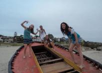 Amigas en la playa
